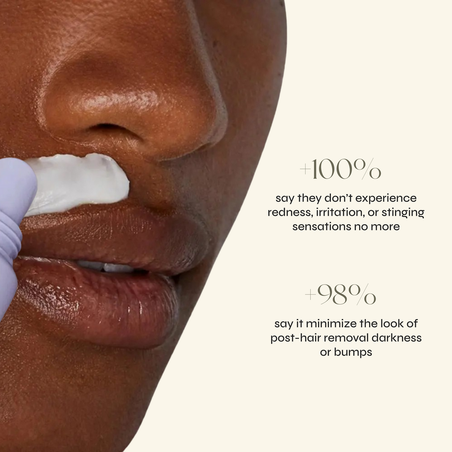 Facial Hair Removal Cream + Calming Serum