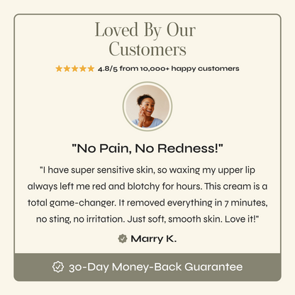 Facial Hair Removal Cream + Calming Serum